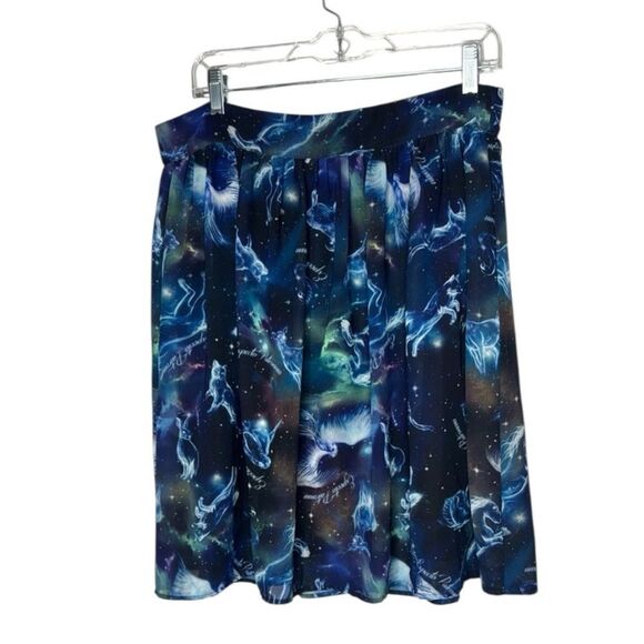 Torrid Harry Potter Expecto Patronum Chiffon Skirt Cosmos. Size 10. - Picture 1 of 8